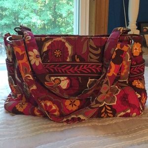 Magenta Floral Vera Bradley Tote